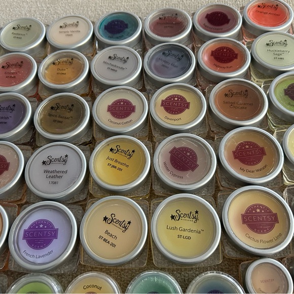 New Lot of 63 Scentsy Testers Samples Wax Melts Mixed Scents Jelly Bean Duke - Picture 6 of 8